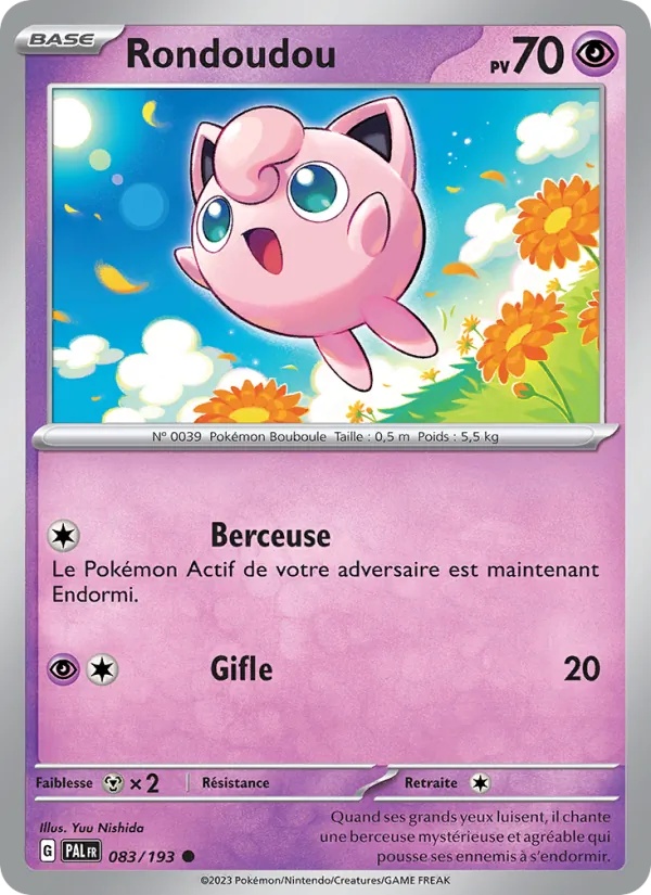 Rondoudou 083/193 - Évolutions à Paldea - Pokémon JCC