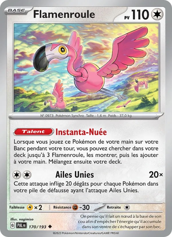 Flamenroule 170/193 - Évolutions à Paldea - Pokémon JCC