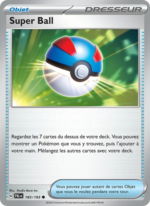 Super Ball 183/193 - Évolutions à Paldea - Pokémon JCC