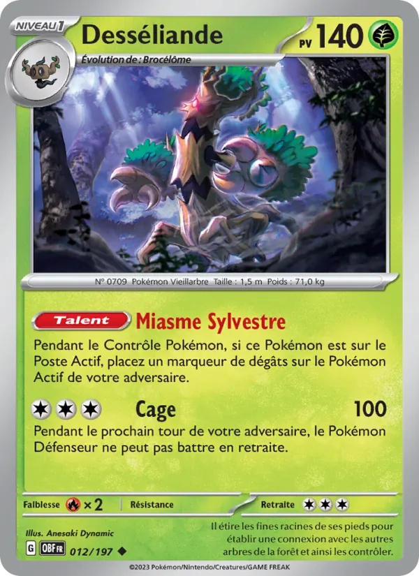 Desséliande 012/197 - Flammes Obsidiennes - Pokémon JCC