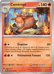 Camérupt 032/197 - Flammes Obsidiennes - Pokémon JCC