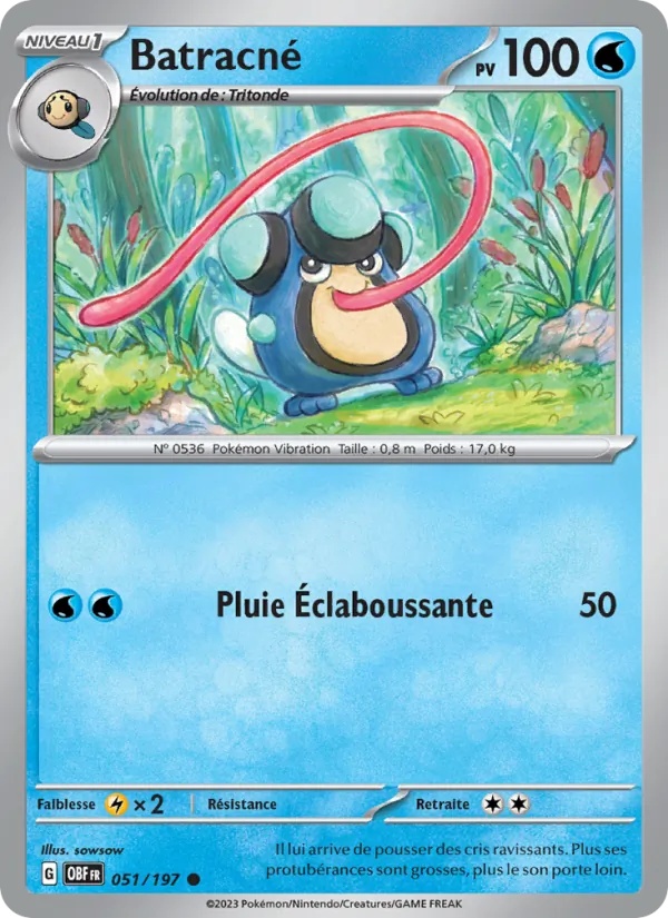 Batracné 051/197 - Flammes Obsidiennes - Pokémon JCC