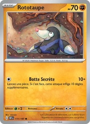 Rototaupe 111/197 - Flammes Obsidiennes - Pokémon JCC