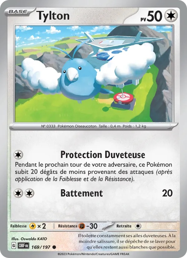 Tylton 169/197 - Flammes Obsidiennes - Pokémon JCC