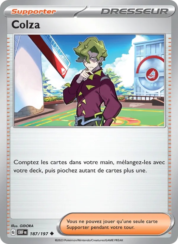 Colza 187/197 - Flammes Obsidiennes - Pokémon JCC