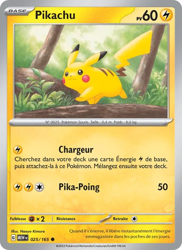 Pikachu 025/165 - 151 - Pokémon JCC