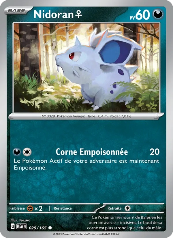 Nidoran♀ 029/165 - 151 - Pokémon JCC