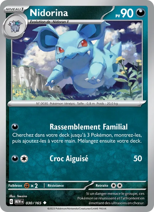 Nidorina 030/165 - 151 - Pokémon JCC