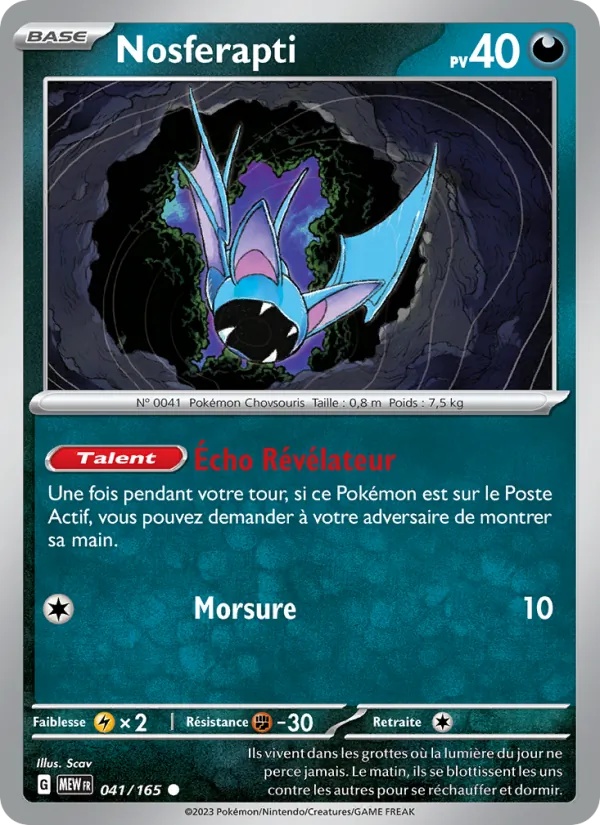 Nosferapti 041/165 - 151 - Pokémon JCC