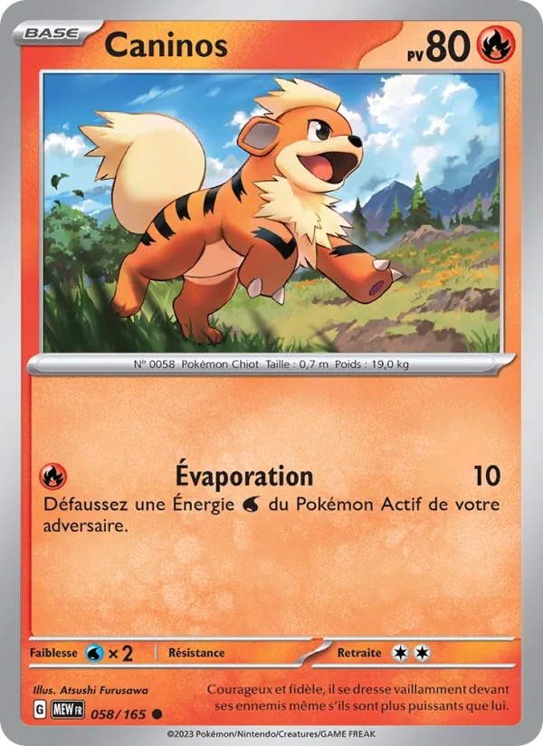 Caninos 058/165 - 151 - Pokémon JCC