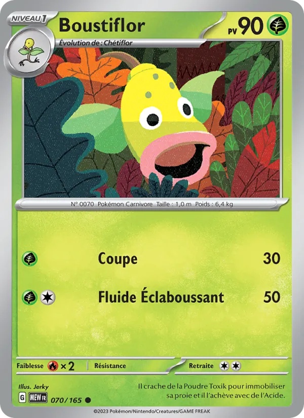 Boustiflor 070/165 - 151 - Pokémon JCC