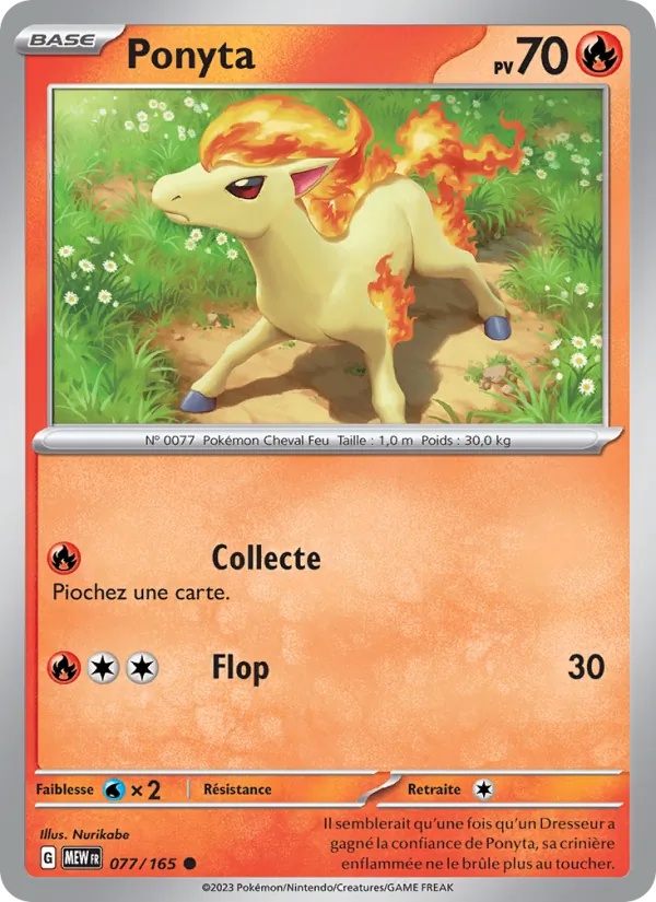 Ponyta 077/165 - 151 - Pokémon JCC