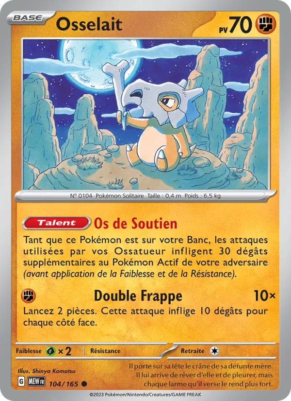 Osselait 104/165 - 151 - Pokémon JCC