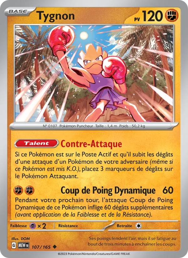 Tygnon 107/165 - 151 - Pokémon JCC