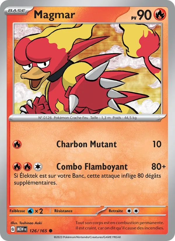 Magmar 126/165 - 151 - Pokémon JCC