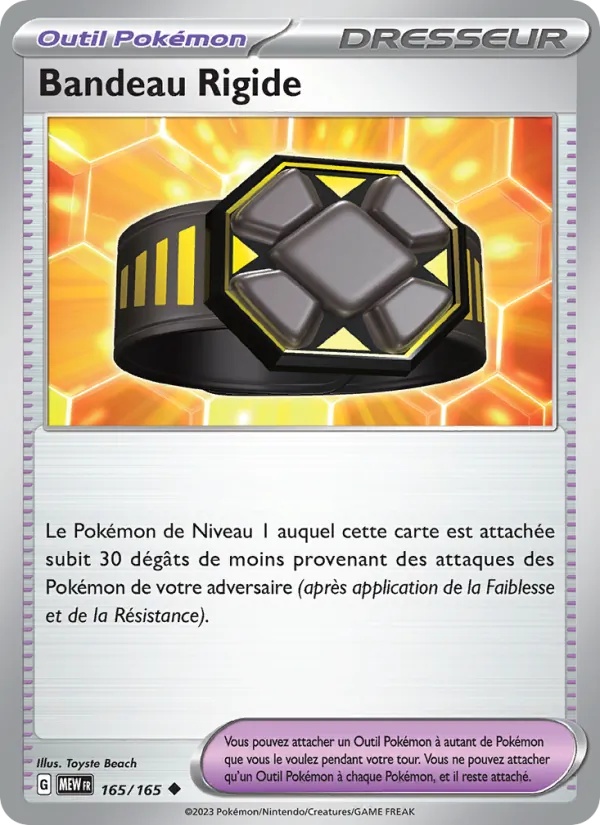 Bandeau Rigide 165/165 - 151 - Pokémon JCC
