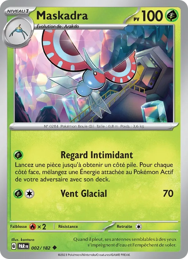 Maskadra 002/182 - Faille Paradoxe - Pokémon JCC