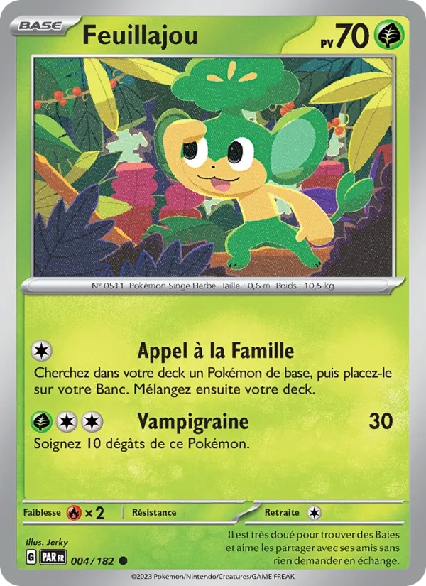 Feuillajou 004/182 - Faille Paradoxe - Pokémon JCC