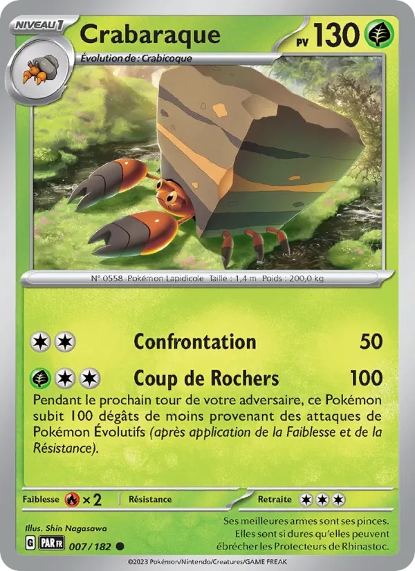 Crabaraque 007/182 - Faille Paradoxe - Pokémon JCC
