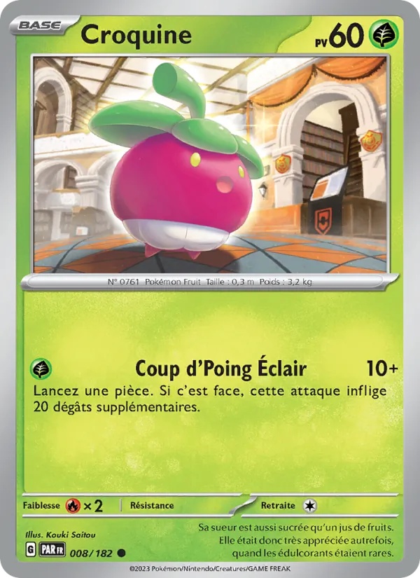 Croquine 008/182 - Faille Paradoxe - Pokémon JCC