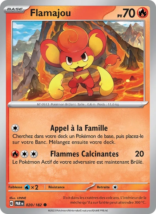 Flamajou 020/182 - Faille Paradoxe - Pokémon JCC