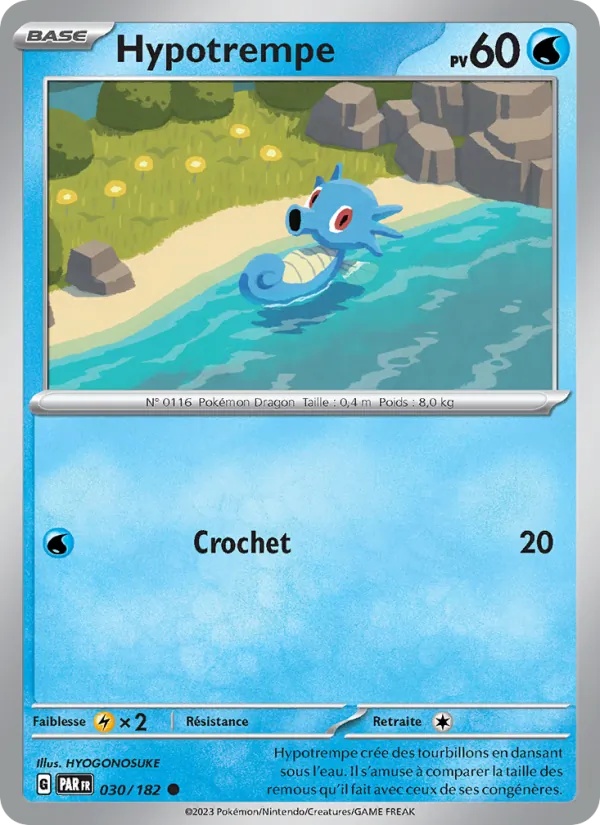 Hypotrempe 030/182 - Faille Paradoxe - Pokémon JCC