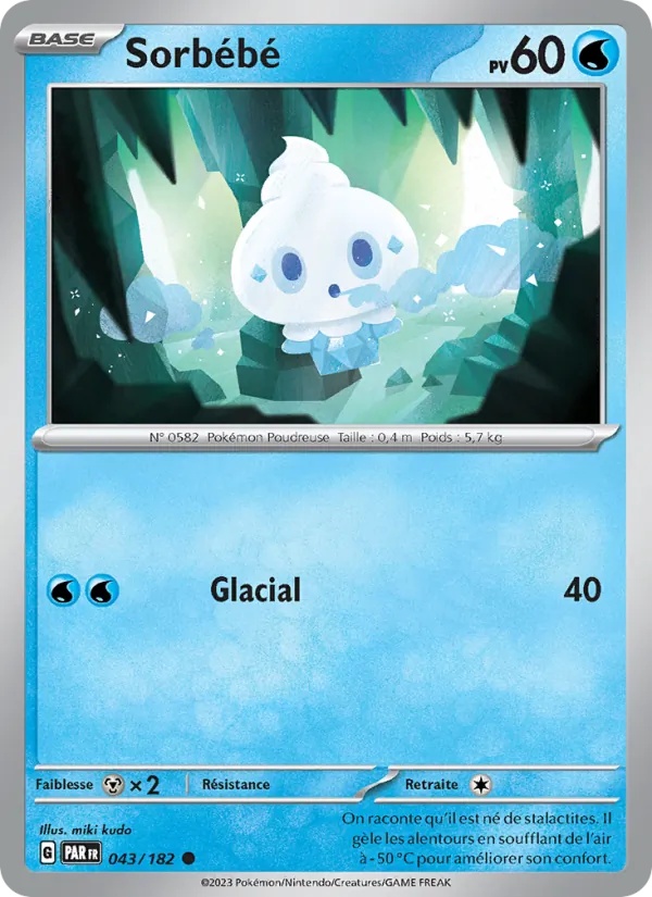 Sorbébé 043/182 - Faille Paradoxe - Pokémon JCC