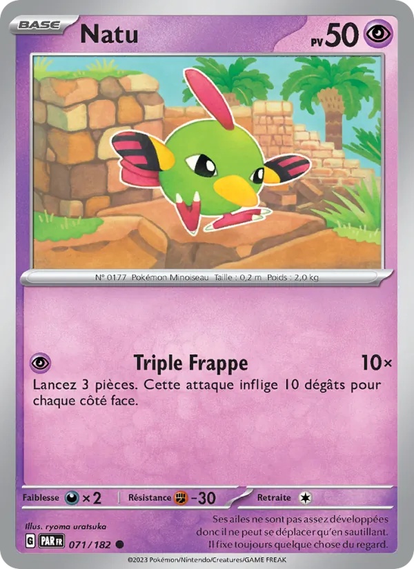 Natu 071/182 - Faille Paradoxe - Pokémon JCC