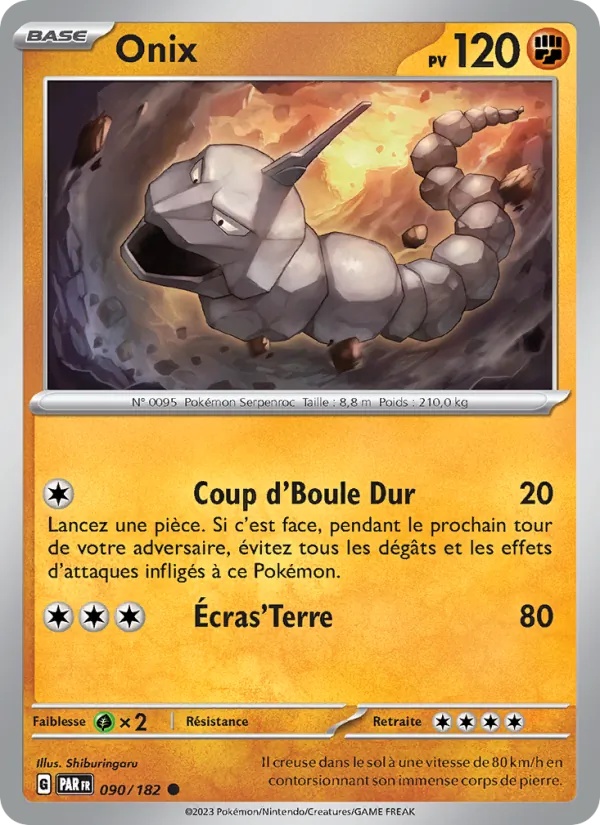 Onix 090/182 - Faille Paradoxe - Pokémon JCC