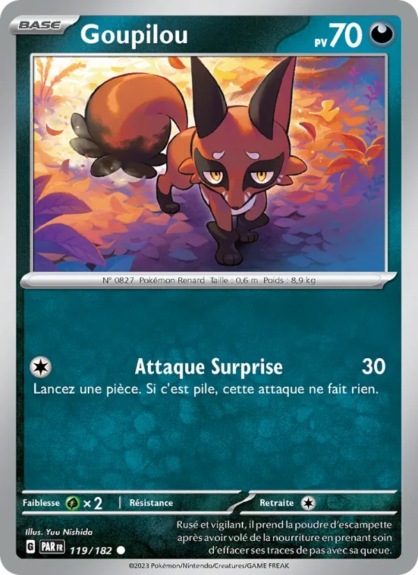 Goupilou 119/182 - Faille Paradoxe - Pokémon JCC
