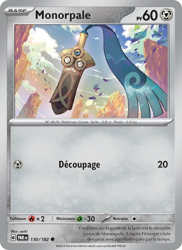 Monorpale 130/182 - Faille Paradoxe - Pokémon JCC