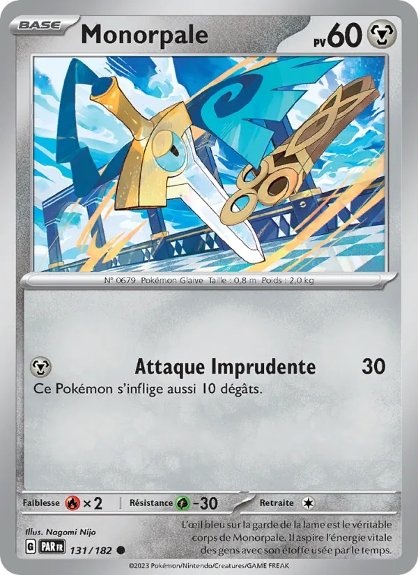 Monorpale 131/182 - Faille Paradoxe - Pokémon JCC