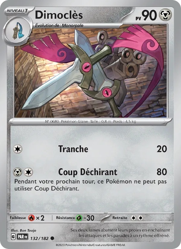 Dimoclès 132/182 - Faille Paradoxe - Pokémon JCC