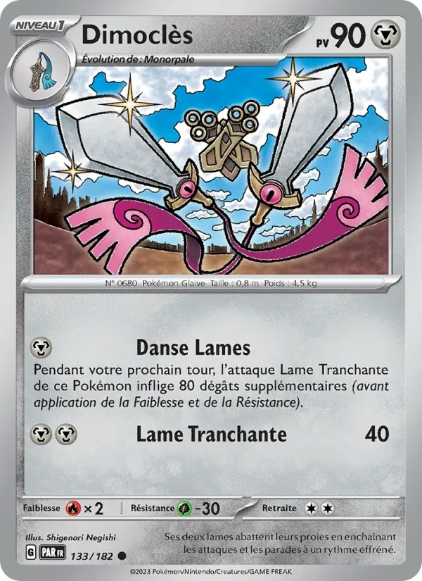 Dimoclès 133/182 - Faille Paradoxe - Pokémon JCC