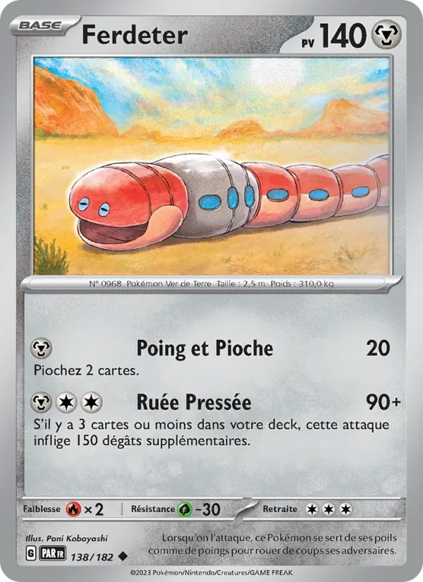Ferdeter 138/182 - Faille Paradoxe - Pokémon JCC