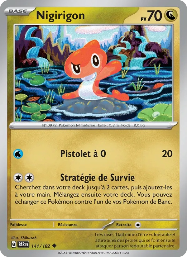 Nigirigon 141/182 - Faille Paradoxe - Pokémon JCC