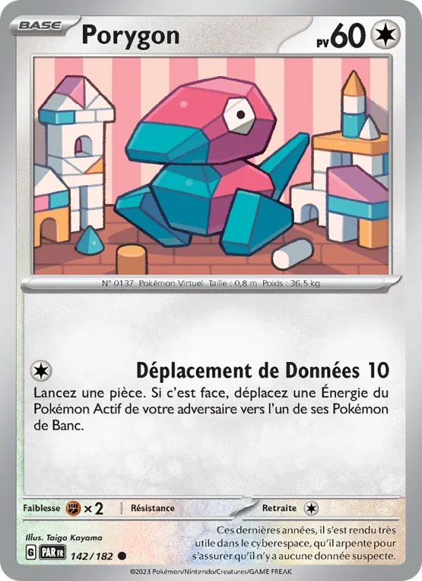 Porygon 142/182 - Faille Paradoxe - Pokémon JCC