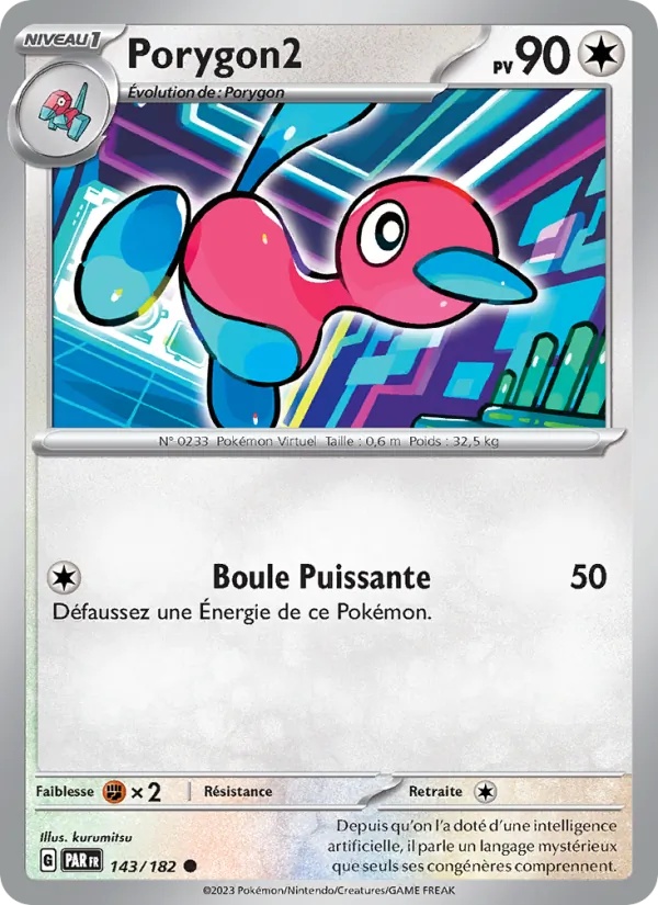 Porygon2 143/182 - Faille Paradoxe - Pokémon JCC