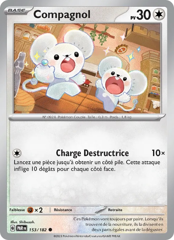 Compagnol 153/182 - Faille Paradoxe - Pokémon JCC