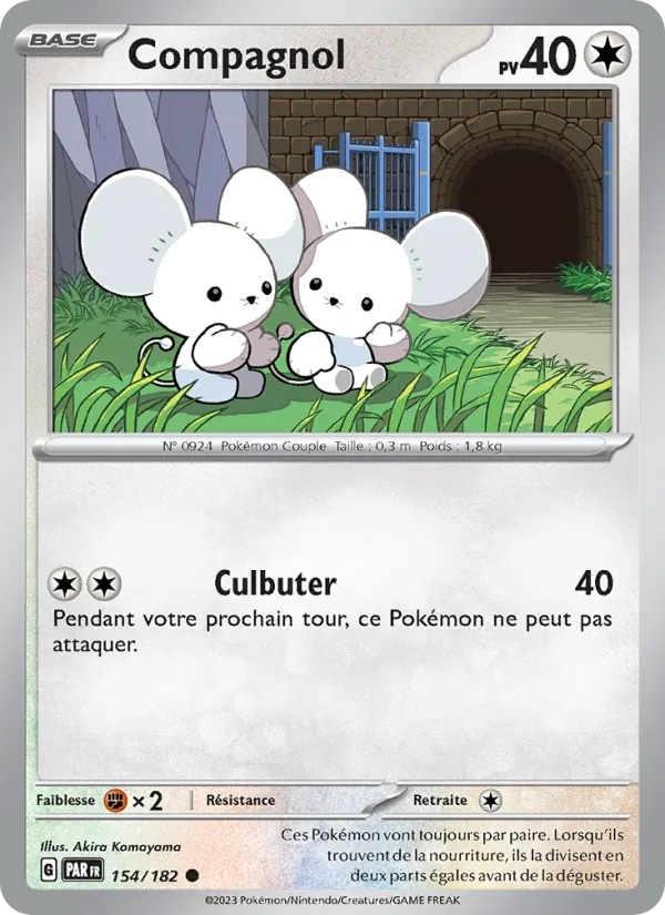 Compagnol 154/182 - Faille Paradoxe - Pokémon JCC