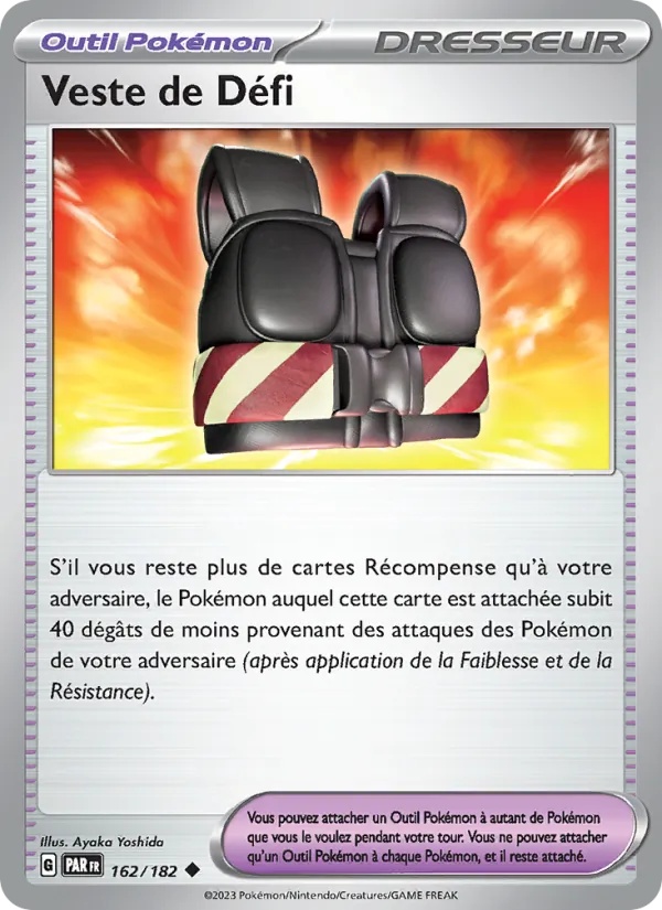 Veste de Défi 162/182 - Faille Paradoxe - Pokémon JCC