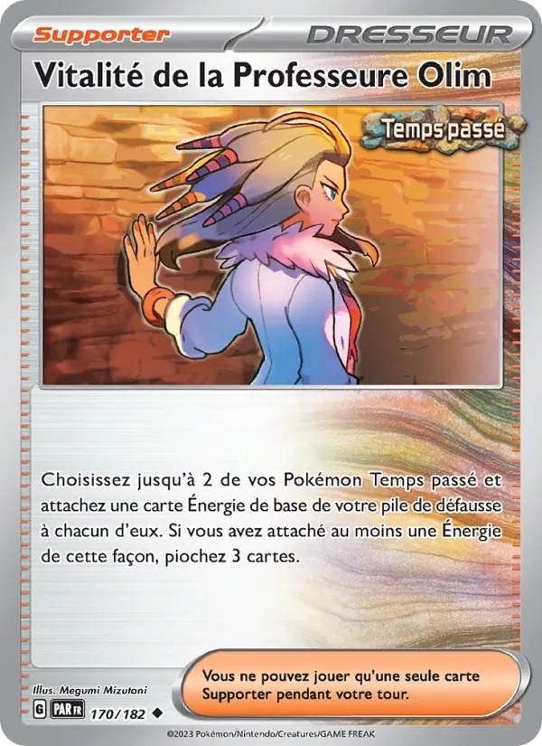 Vitalité de la Professeure Olim 170/182 - Faille Paradoxe - Pokémon JCC