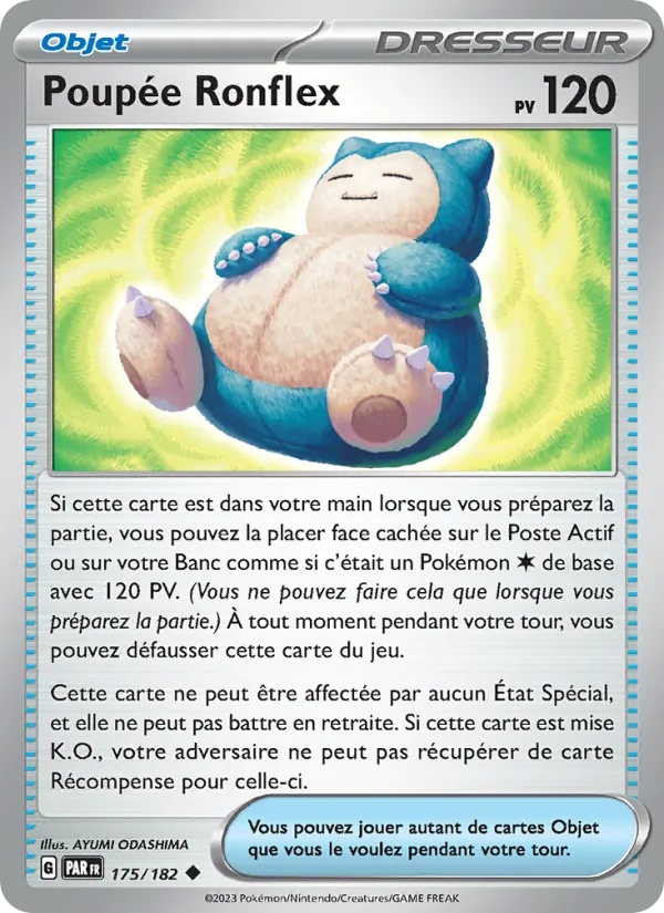 Poupée Ronflex 175/182 - Faille Paradoxe - Pokémon JCC