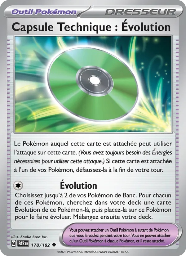 Capsule Technique : Évolution 178/182 - Faille Paradoxe - Pokémon JCC