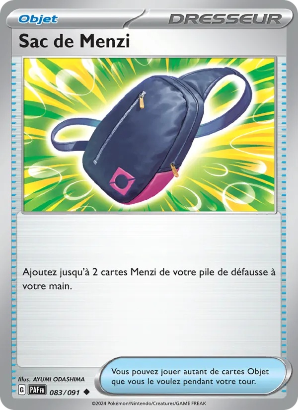 Sac de Menzi 083/91 - Destinées de Paldea - Pokémon JCC