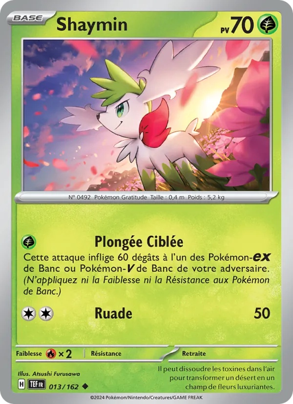 Shaymin 013/162 - Forces Temporelles - Pokémon JCC