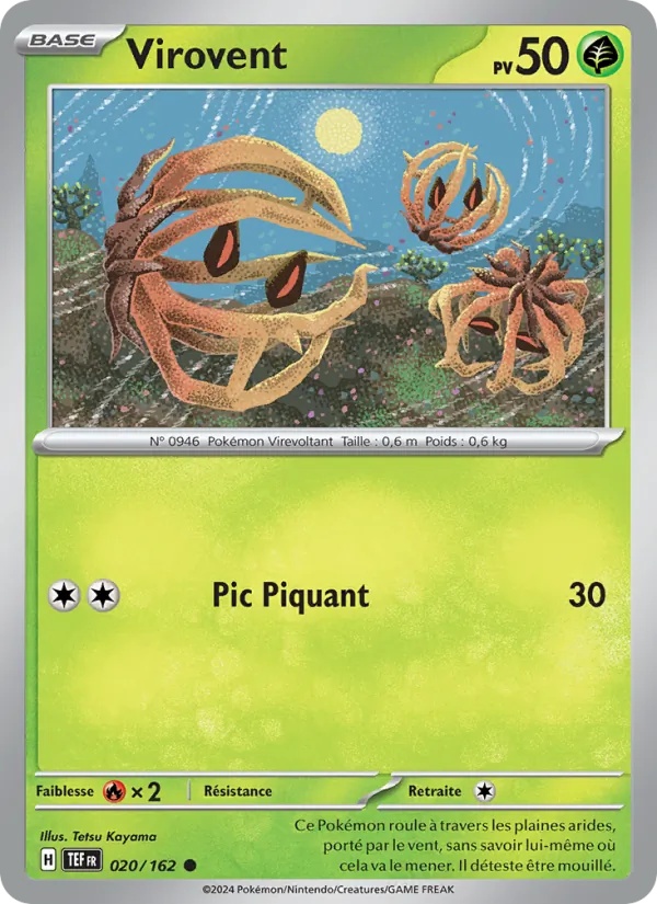 Virovent 020/162 - Forces Temporelles - Pokémon JCC