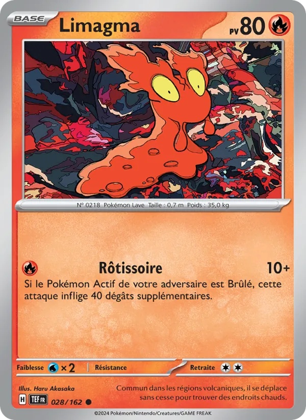 Limagma 028/162 - Forces Temporelles - Pokémon JCC