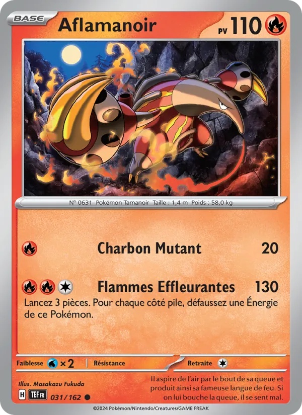 Aflamanoir 031/162 - Forces Temporelles - Pokémon JCC