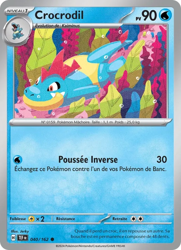 Crocrodil 040/162 - Forces Temporelles - Pokémon JCC
